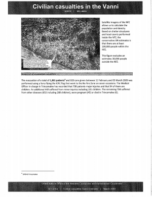 Page 2 of Leaked UN Report of Vanni Tamil civilian casualties, March 2009